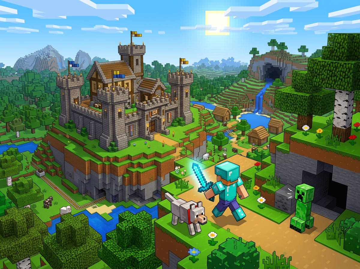 Chơi Minecraft